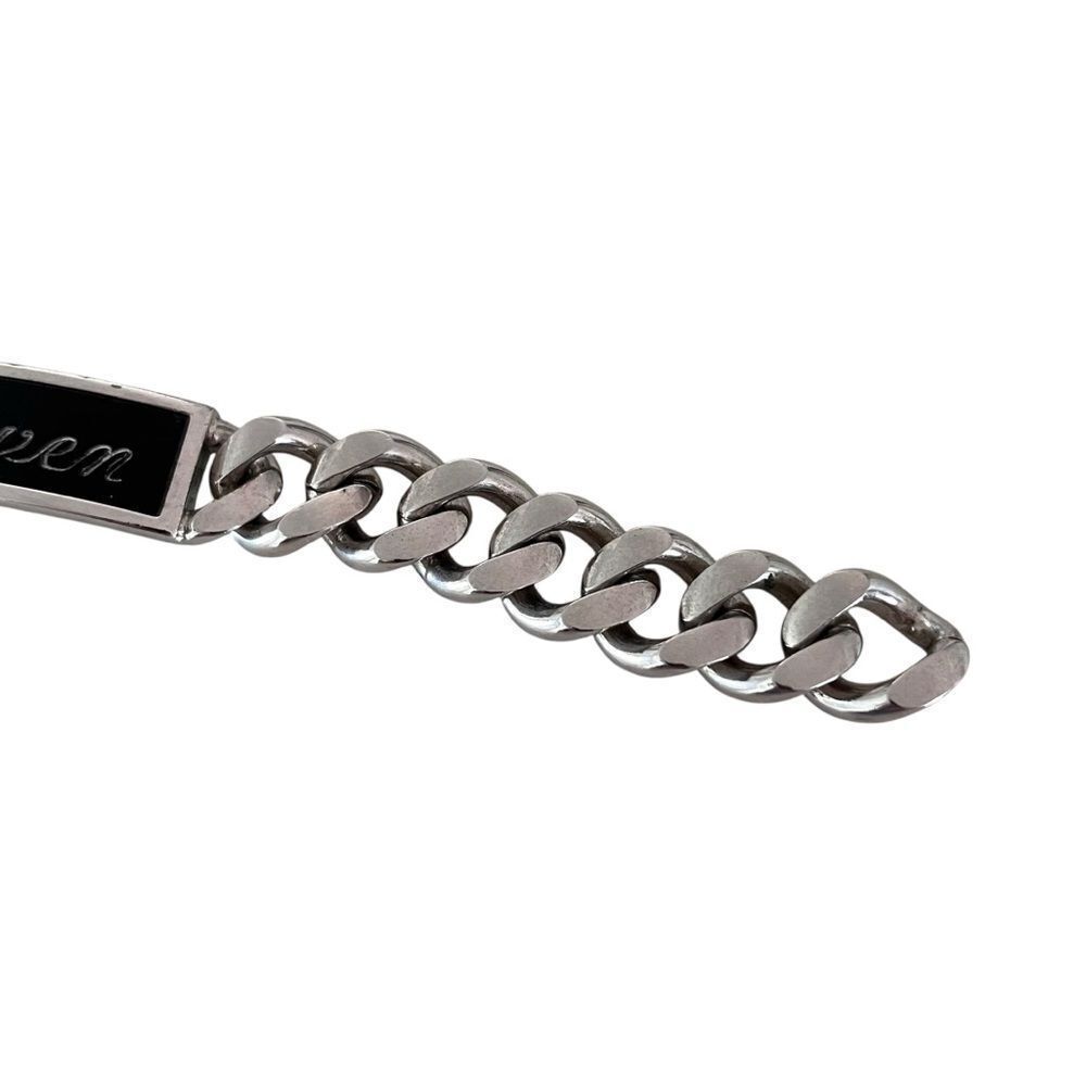 Speidel Vintage Men’s Heavy Silver “Steven” Name Plate ID Bracelet - Picture 5 of 7